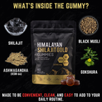 Pure Himalayan Shilajit Gold Gummies, 3000mg, 60 Gummies