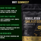 Pure Himalayan Shilajit Gold Gummies, 3000mg, 60 Gummies